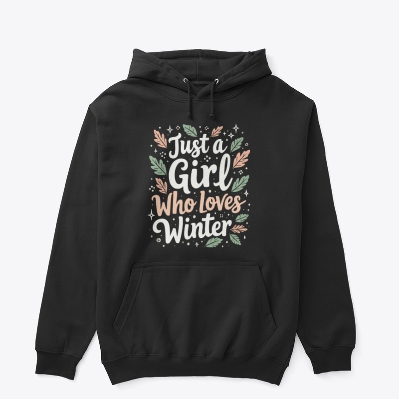 Winter Vibes Girl, Typography Tee