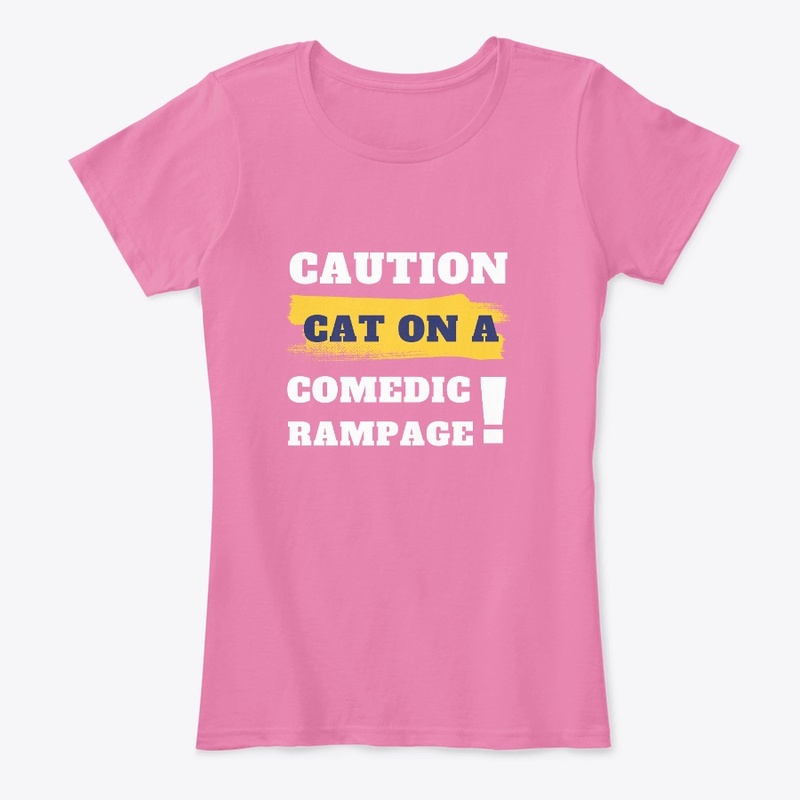caution cat on a comedic rampage