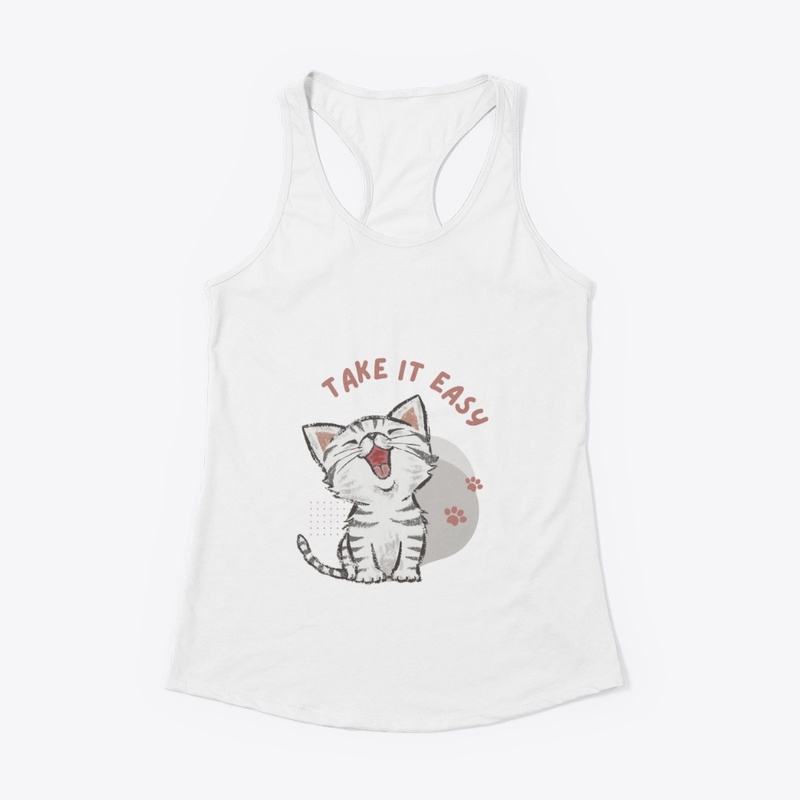 Cat print t-shirt 