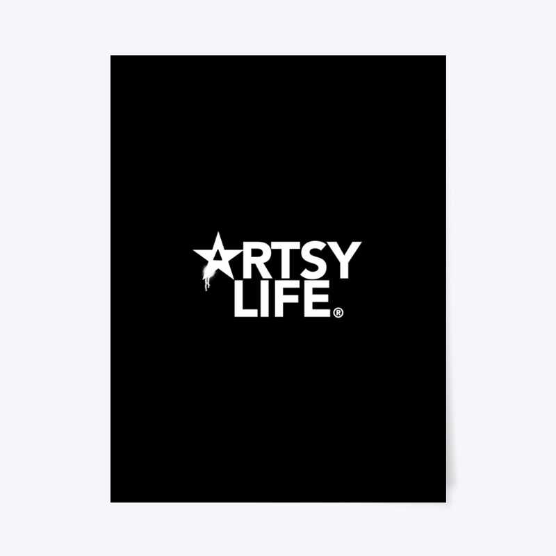 Artsy Life Star Logo Art Print