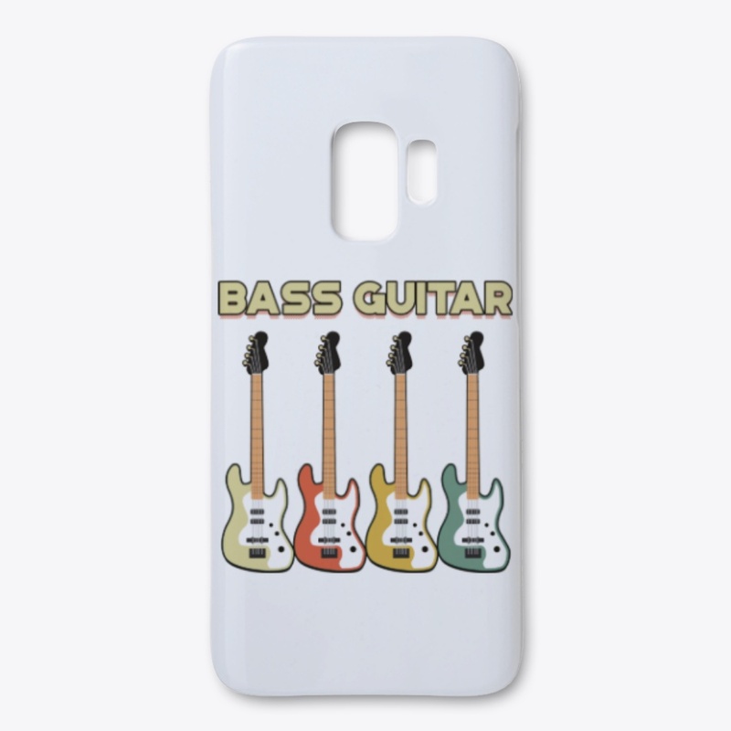Retro Vintage Bass Guitar Musical Lover