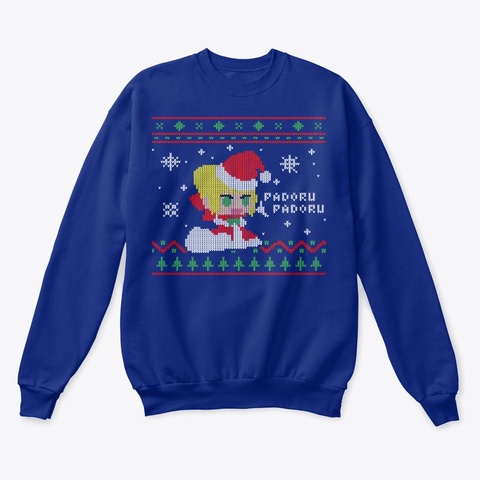 Christmas Padoru~ Deep Royal  áo T-Shirt Front