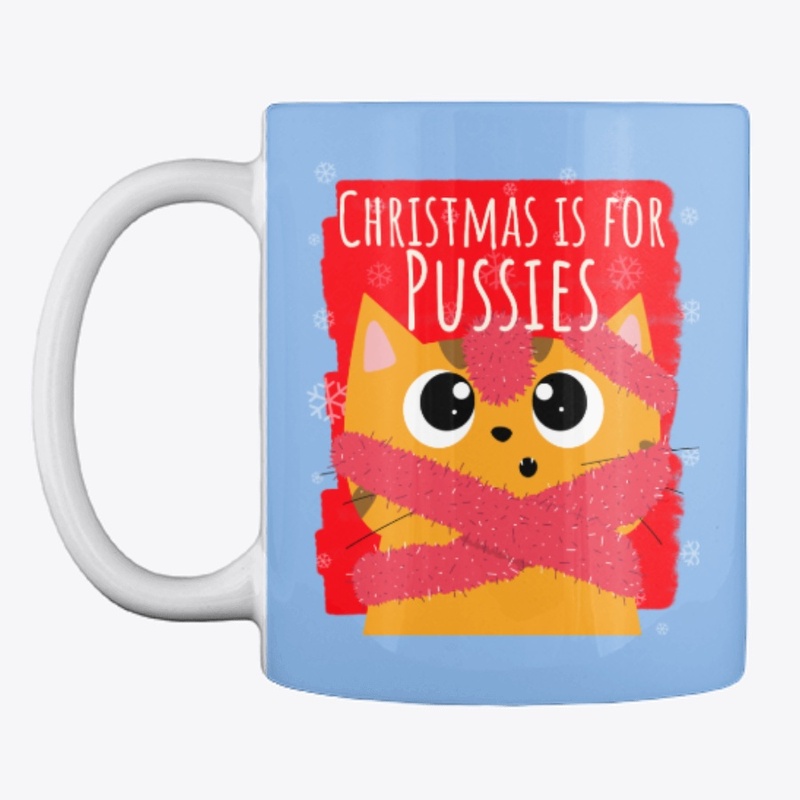 Christmas is for pussies, happy cat