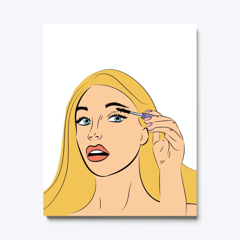 Blond  hair girl comic