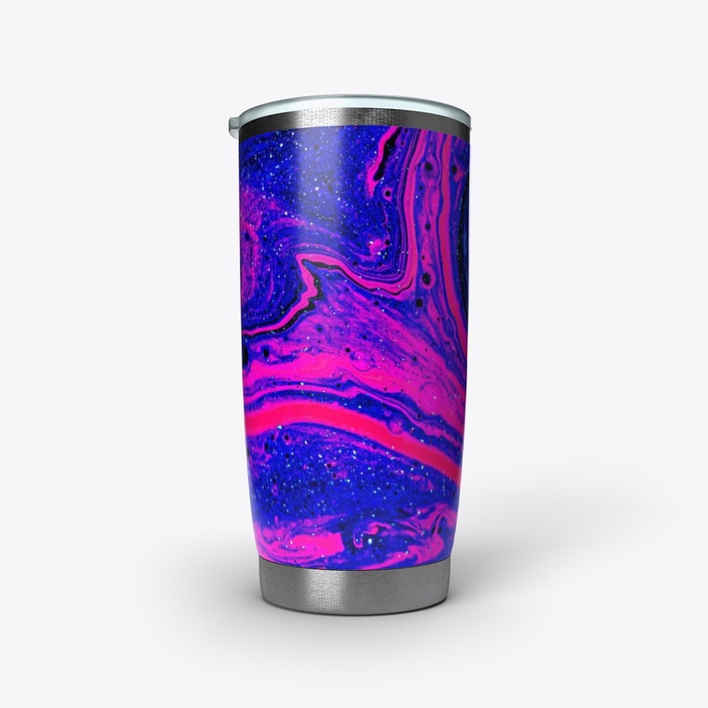 Blue and Pink Acrylic Design