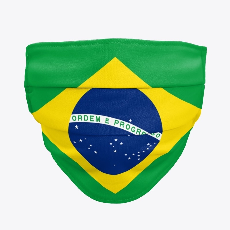 Brazilian Flag Face Mask