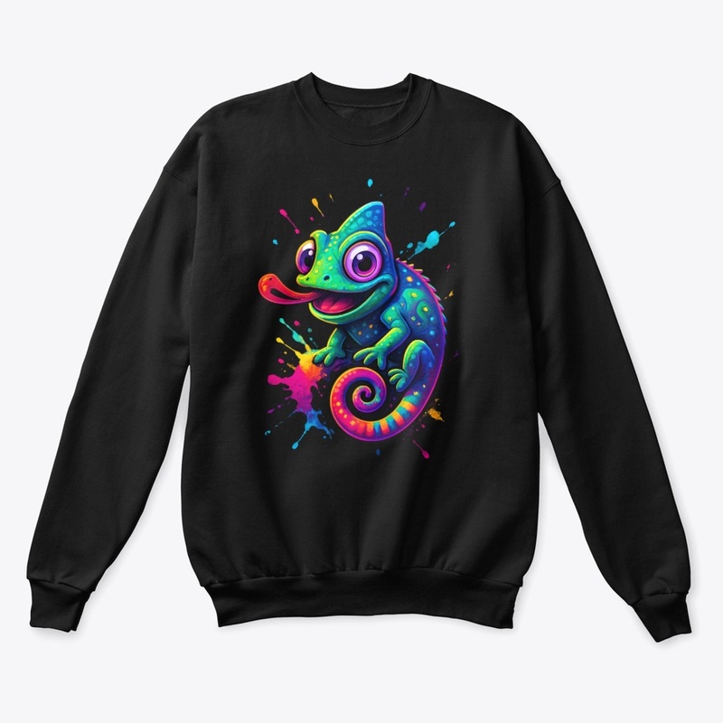 Colorful Chameleon Art Tee