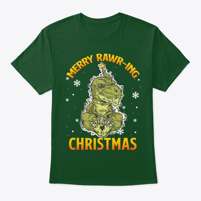 Dinosaur Gift, Merry Rawr-ing Christmas
