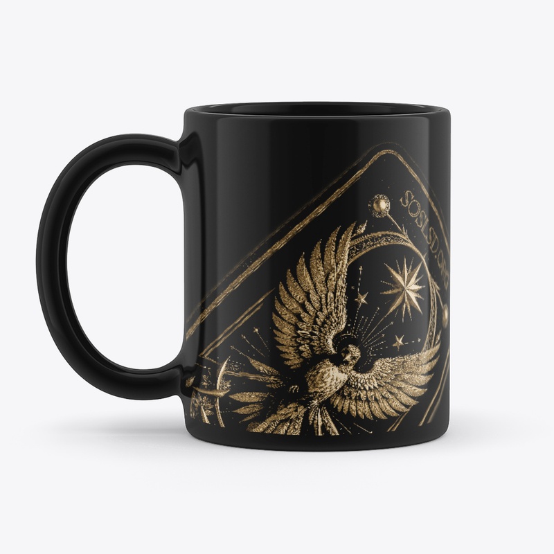 Survivor Tarot blk mug in sepia