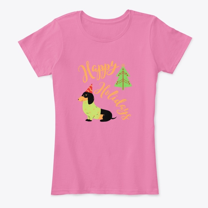 Happy Holidays Dachshund