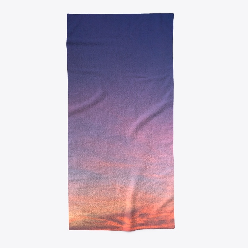 Gradient of the sunset sky