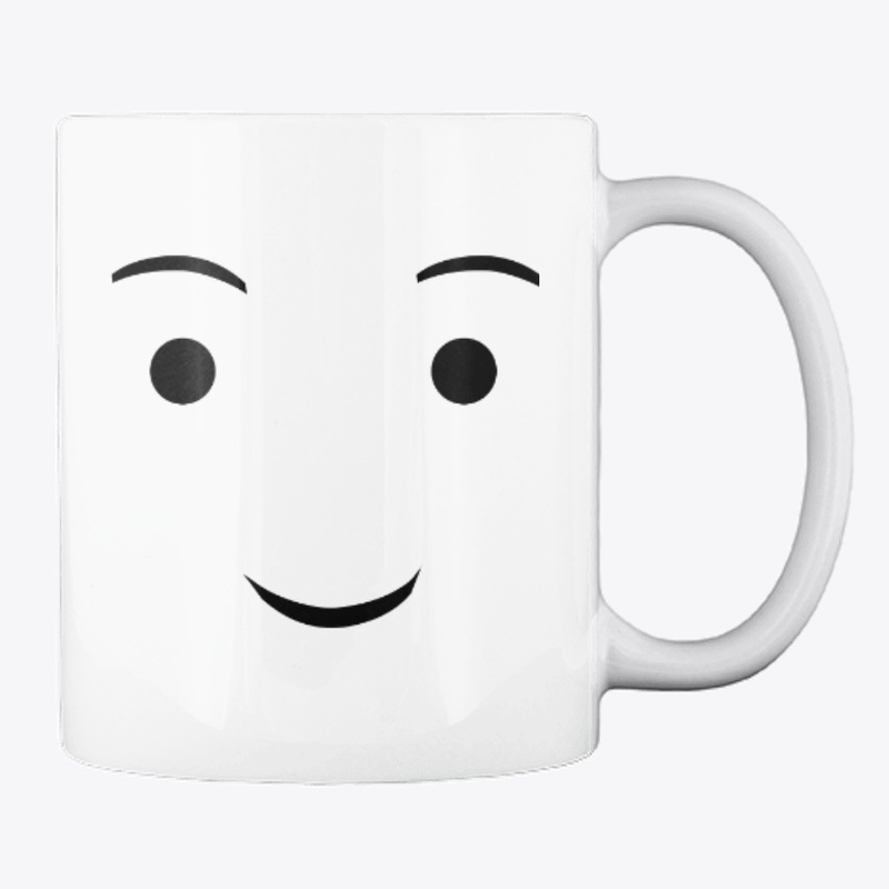 Mug with happy and sad face