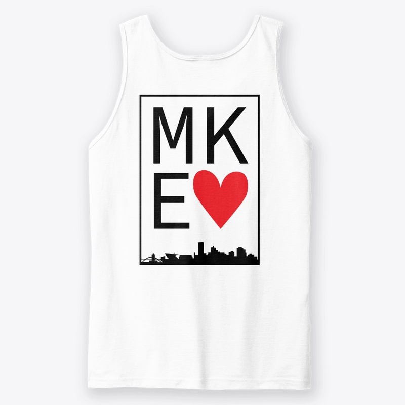 Heart MKE (back of shirt)