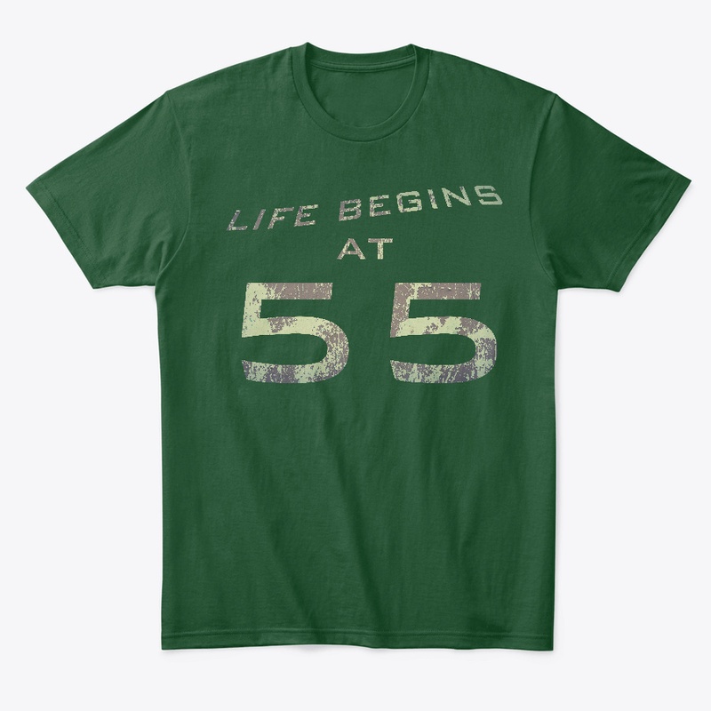 Life Begins at 55 Tshirt