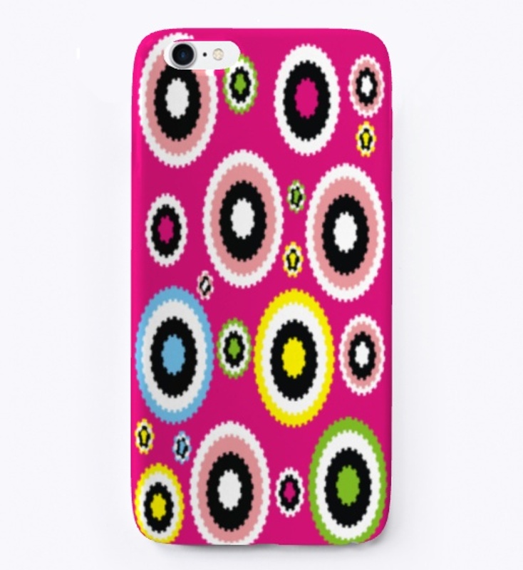 Magenta Circular Swirls pattern