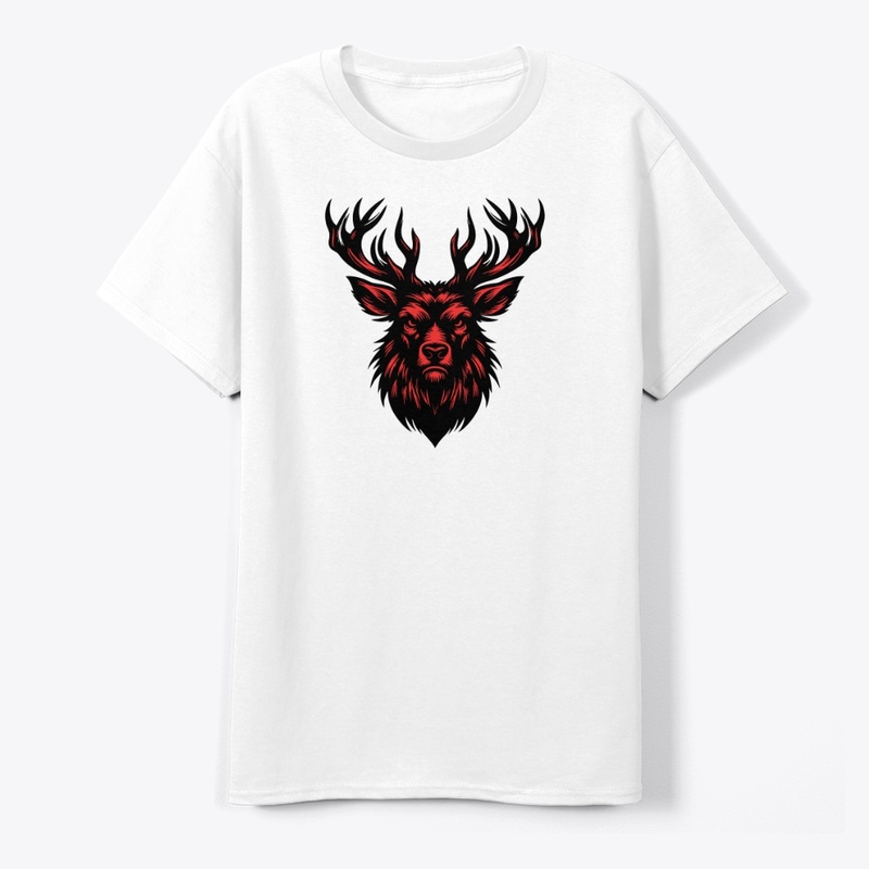 Powerful Angry Deer Artwork
