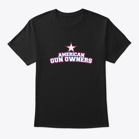 American Gun Owners Black T-Shirt Front