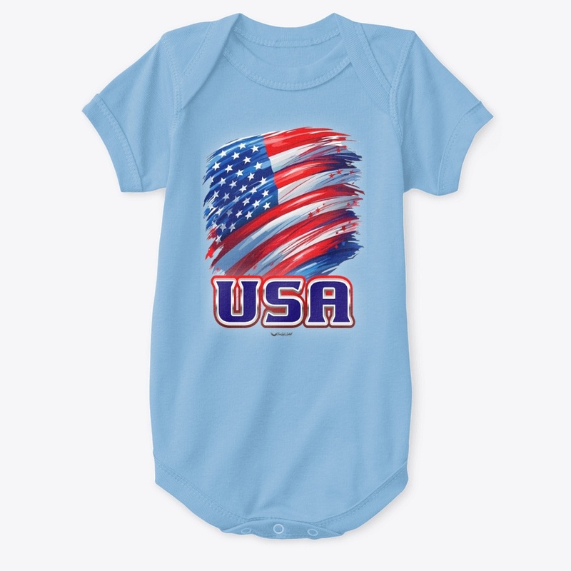 USA Patriot Pride Baby Onesie 