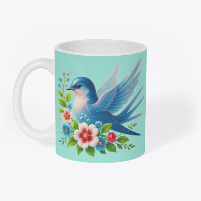 Swallowbird Garden Mug