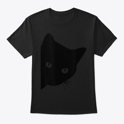 Womens Cat Lover Spy Cat Tshirt Cat Mom  Black T-Shirt Front