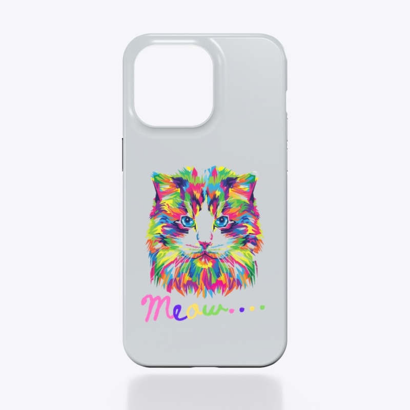 MEOW Cute & Playful Cat- T-Shirt design