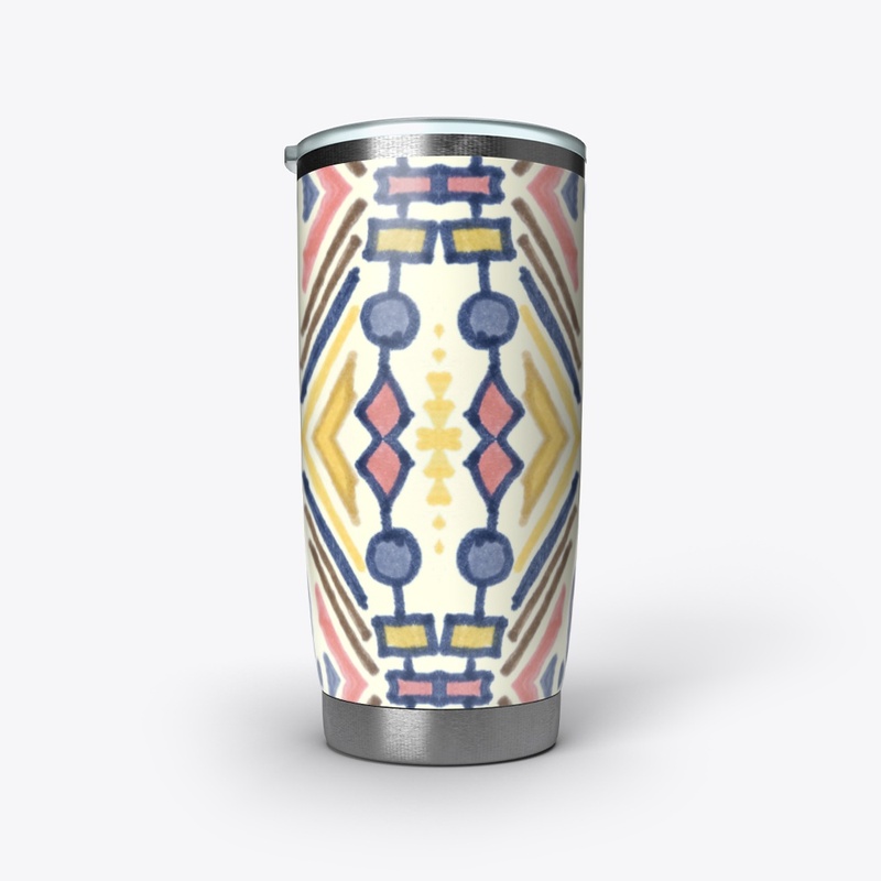 African Print Tumbler