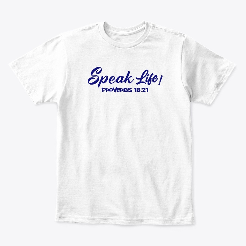 Speak Life!(Navy Blue Ink)