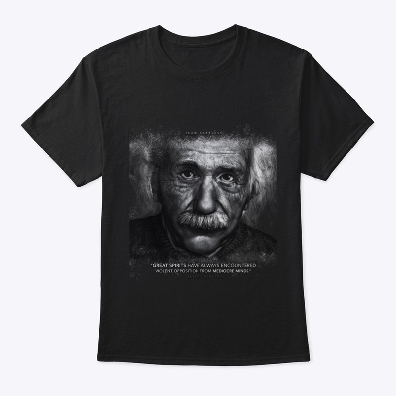 Albert Einstein "Mediocre Minds" Apparel