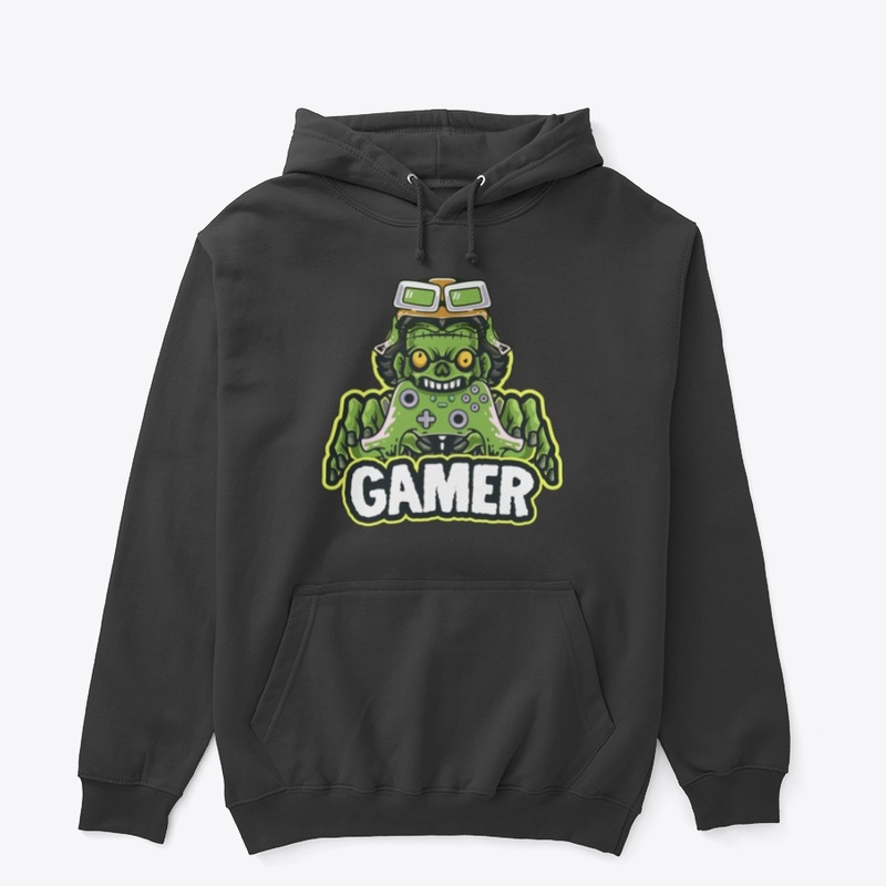Funny Gamer Zombie Halloween Gaming