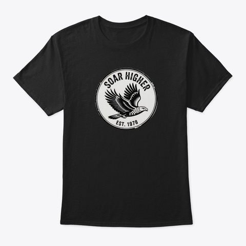 Soaring Higher Black Maglietta Front