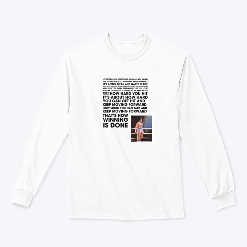 Rocky inspirational quote White hoodie