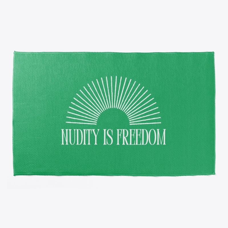 Nudity is Freedom Rainbow White