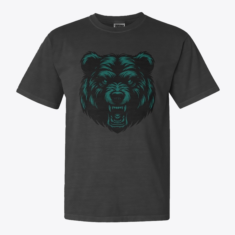 Angry Bear Head Design