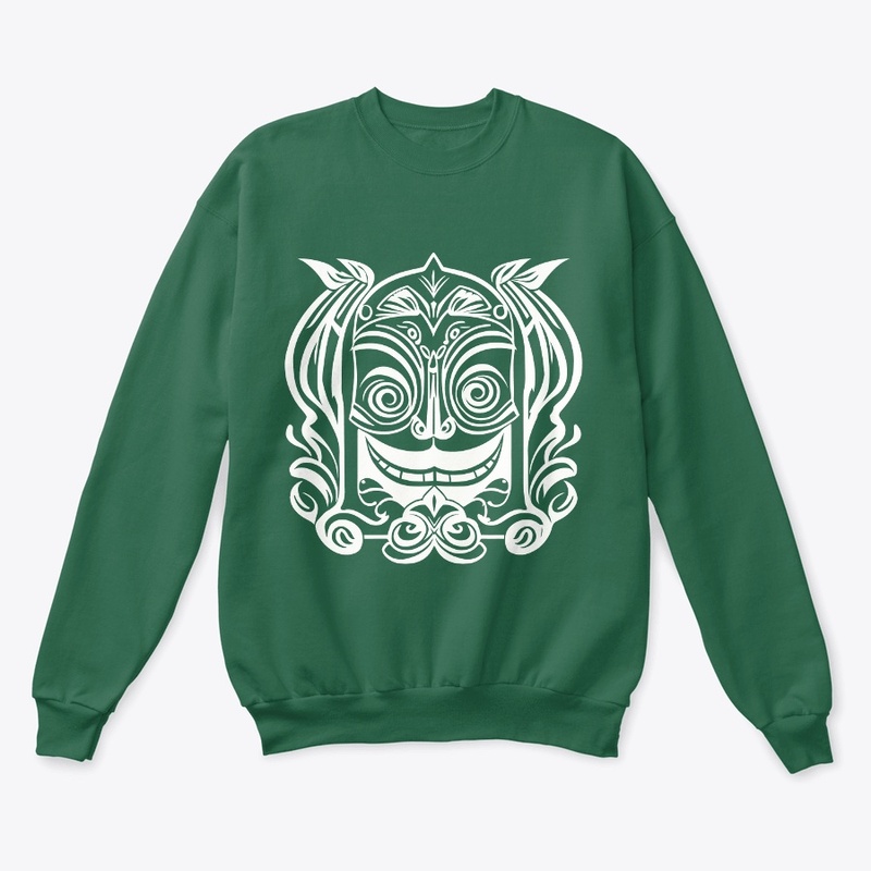 Smiling Face Tribal Design