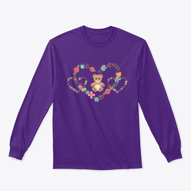 Flower Hearts with Teddy T-shirt