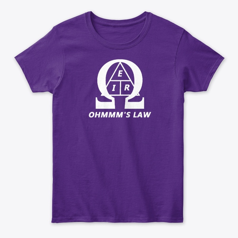 Ohm's Law TEE w/white symbol
