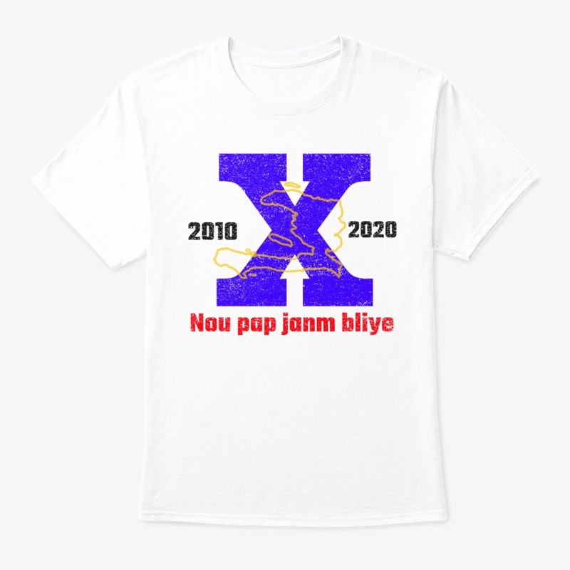 Nou pap janm bliye (blue/red)