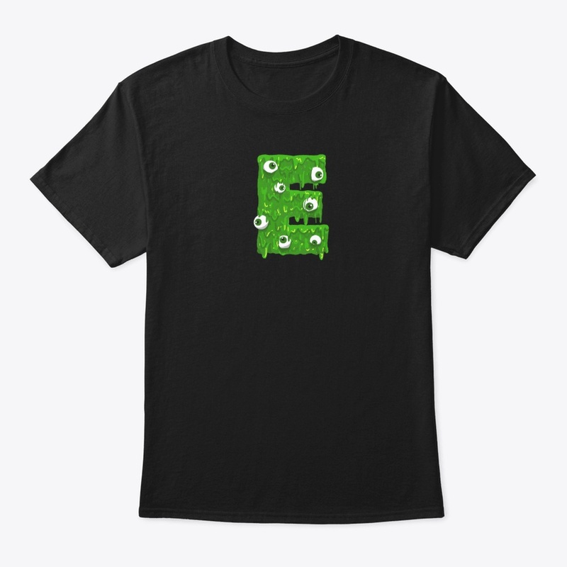 Spooky Halloween Initial Letter  E  
