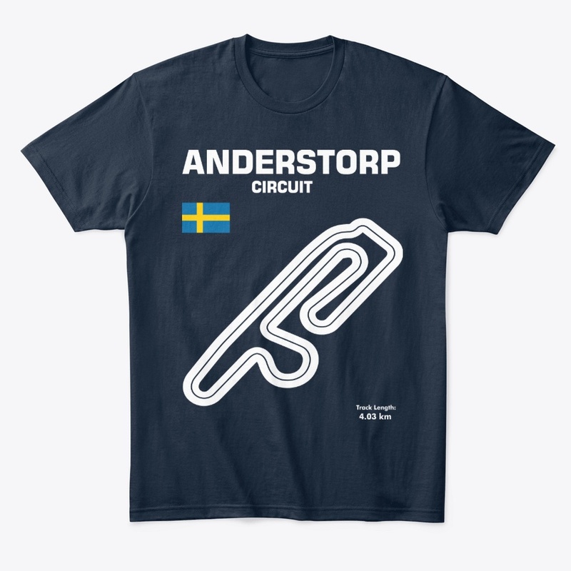 Anderstorp Circuit Track Outline shirt