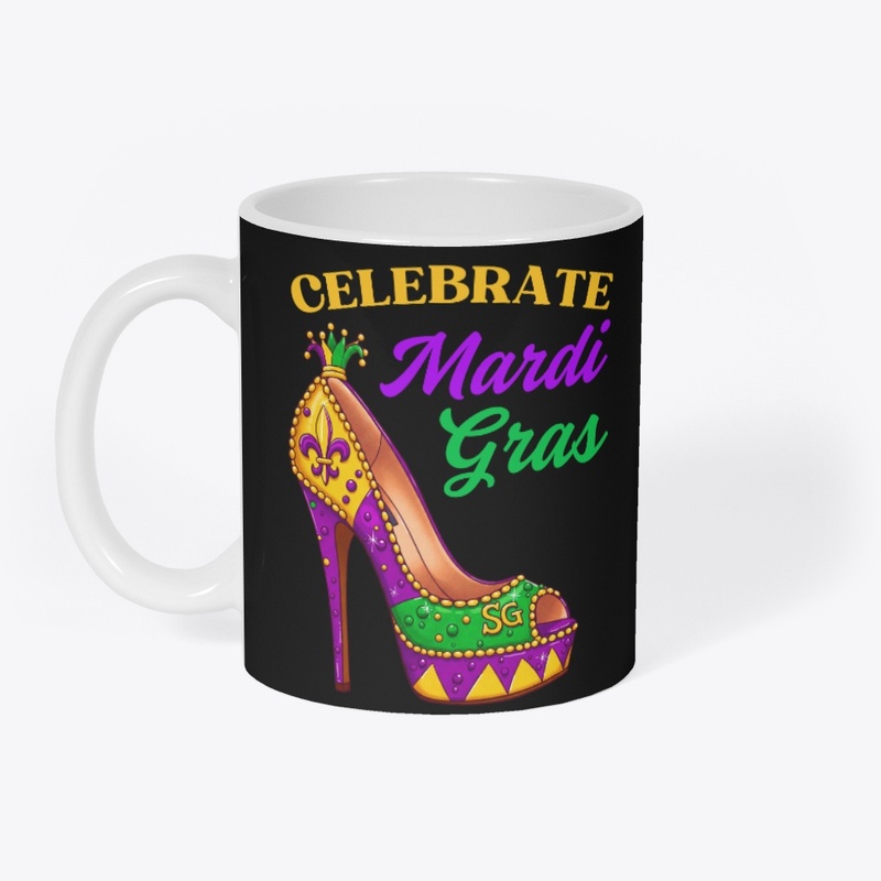 Mardi Gras Stiletto High Heel