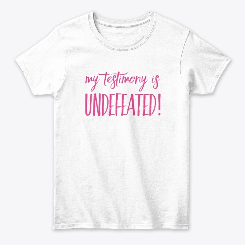 Undefeated Testimonies Pink/White!