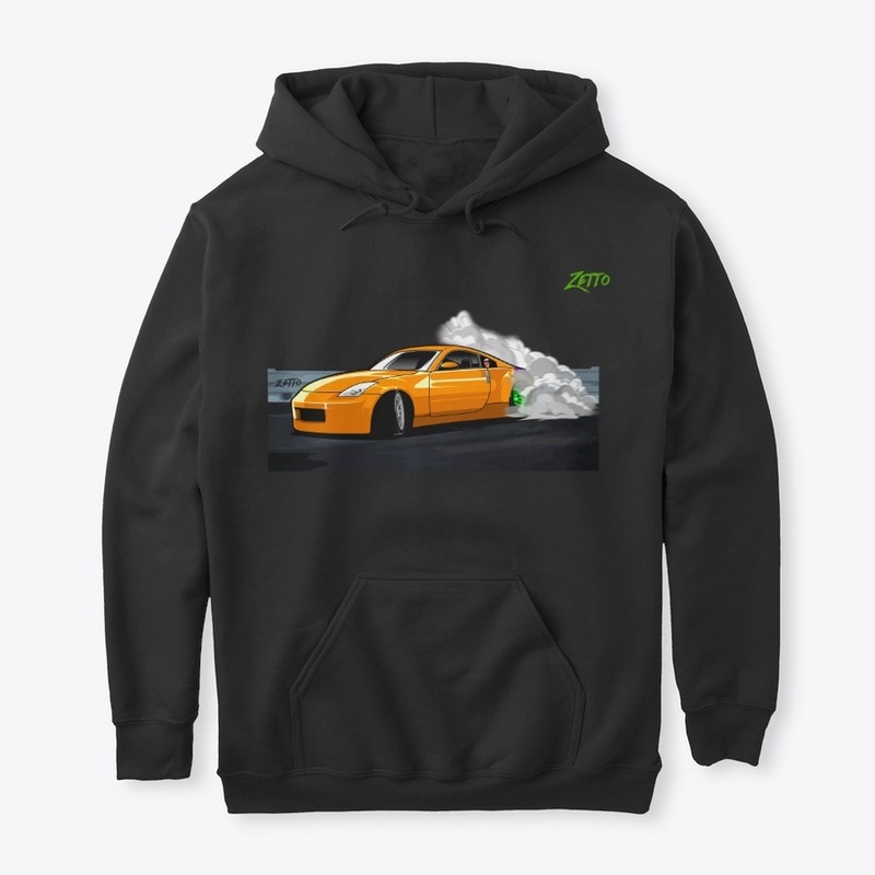 Zetto Hoodie Orange 350z