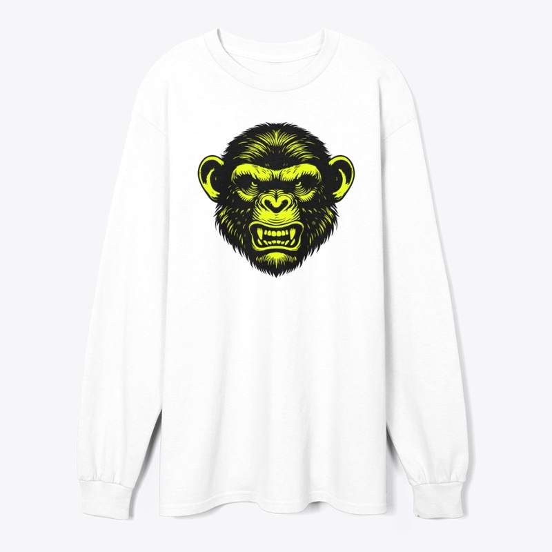 Wild Chimpanzee Head Design