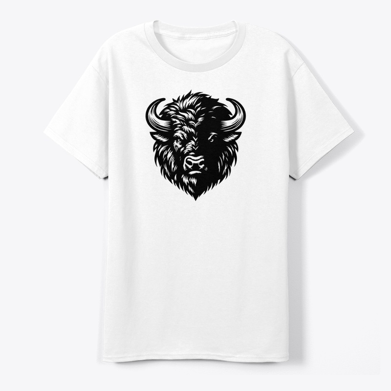 Fierce Angry Bison Graphic