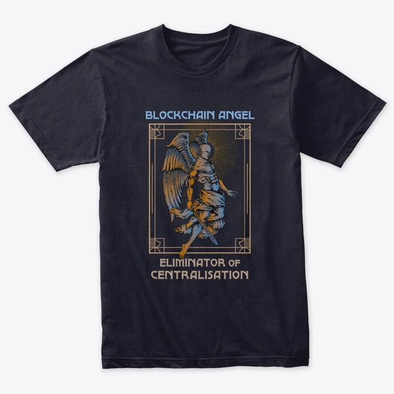 Blockchain Angel Heraldry (black)