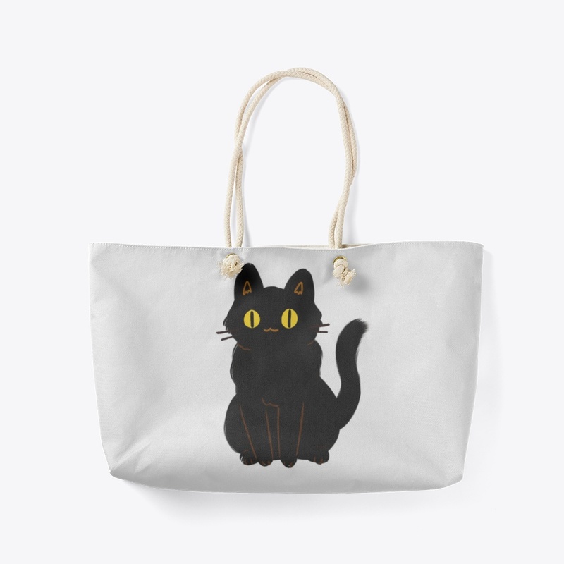 black cat with yellow eyes t-shirt