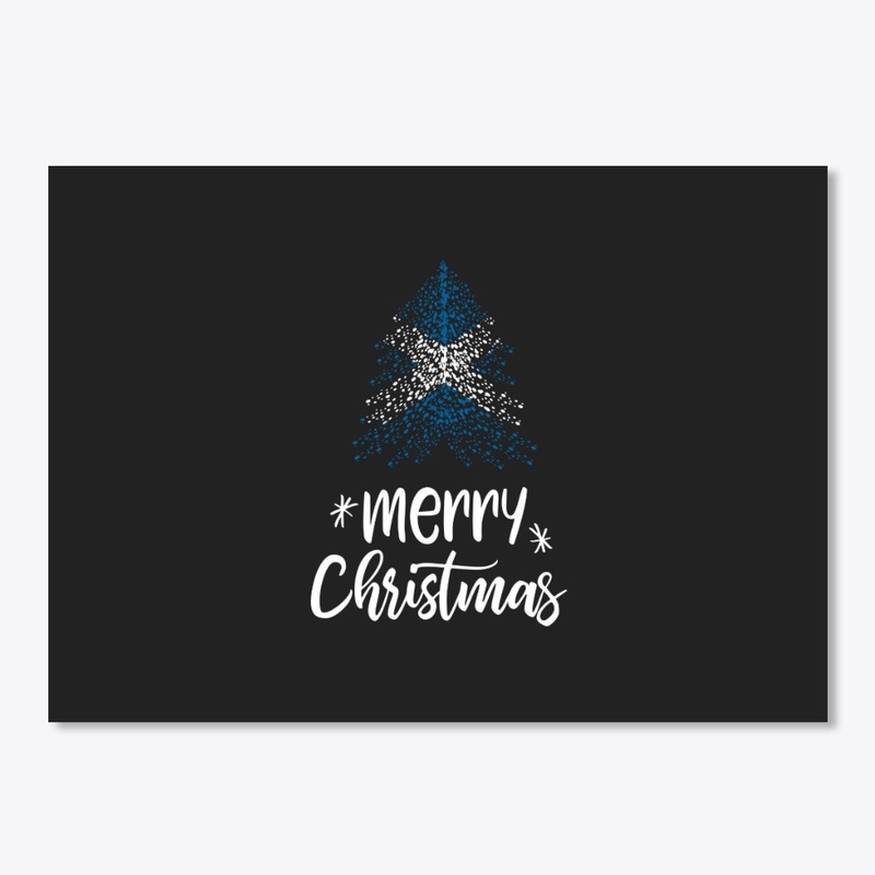 Merry Christmas with Scotish flag