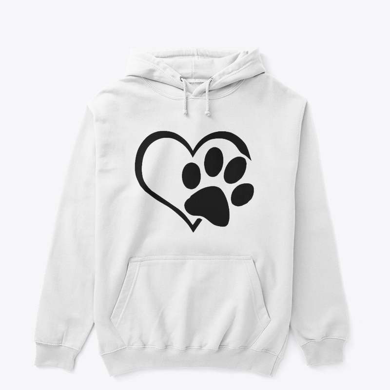 Heart & Dog, Cat Paw Design