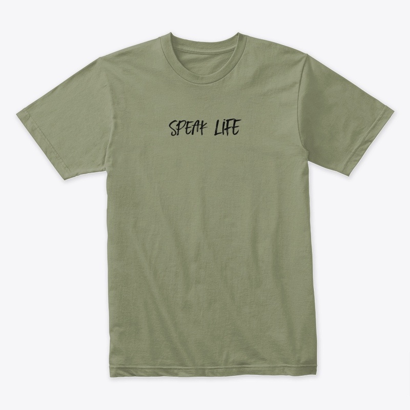 Speak Life Christian Tee Shirt Mens