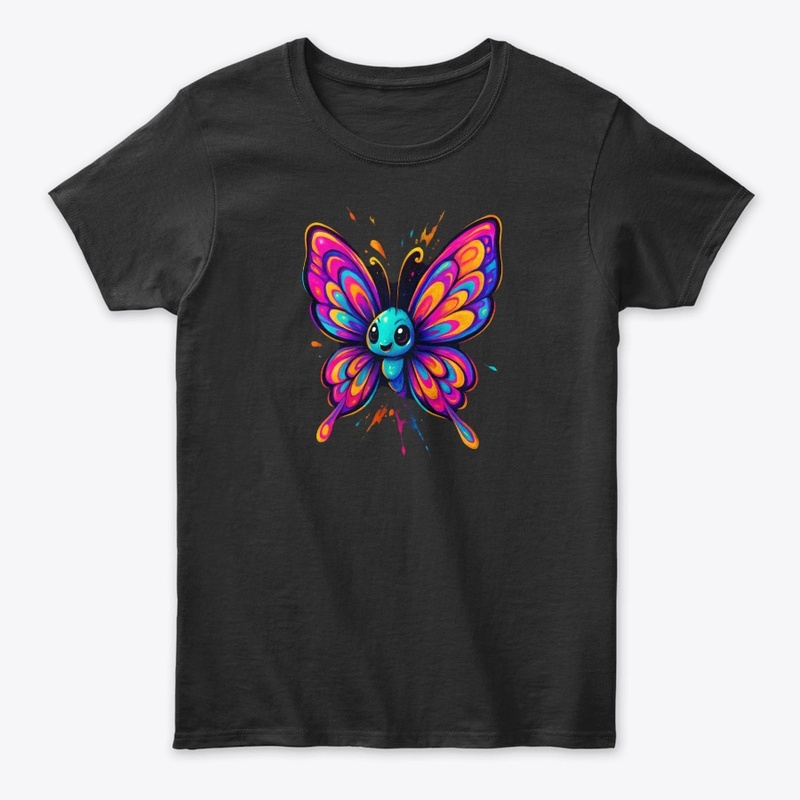 Colorful Cute Butterfly Art